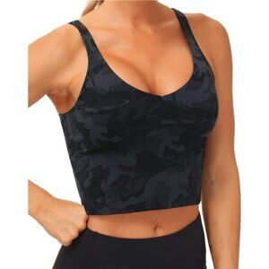 Women's Camo Sports Bra – Wirefree, Padded, Medium Support for Yoga & Workouts